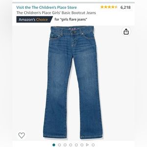 The Childrens Place girls jeans size 12. Bootcut. Perfect condition.